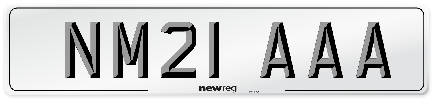 NM21 AAA Number Plate from New Reg